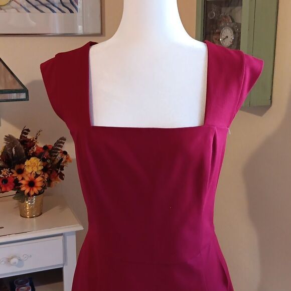 Express Perfect Red Dress, Tomato Girl, Career Professional,  Coastal  Grandma - Picture 2 of 11